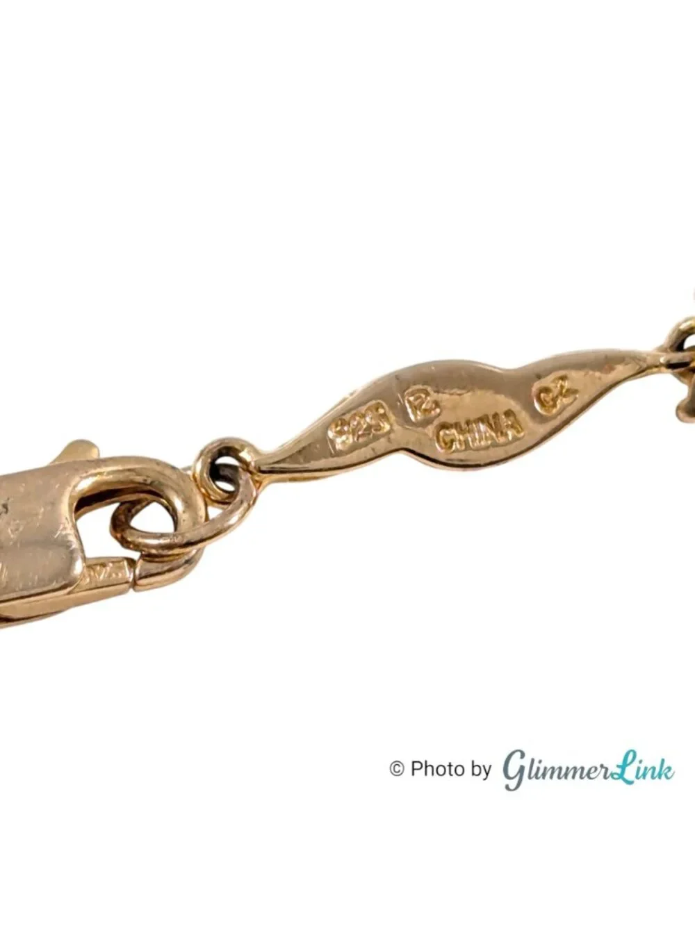 Ross Simons Gold Plated 925 Sterling CZ Floral Link Bracelet - Picture 7 of 10